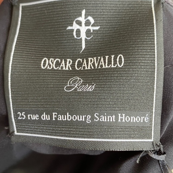 Oscar Carvallo Heart Embroidered Silk Tule Dress 0 - Picture 7 of 7